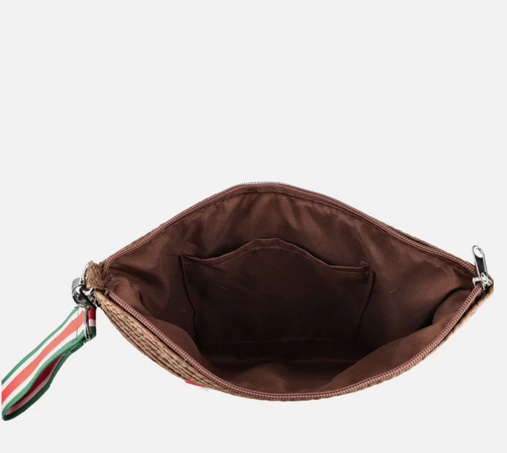 POCHETTE RAFIA "A LA PLAGE"