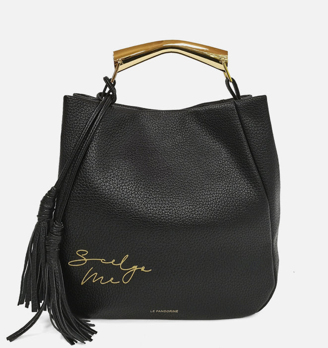 BORSA A SPALLA DENISE COLOR NERO