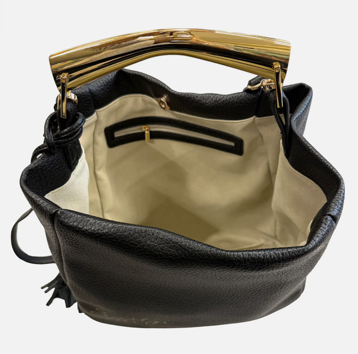 BORSA A SPALLA DENISE COLOR NERO