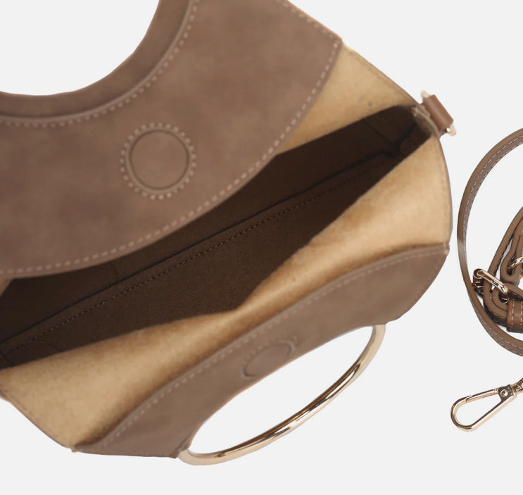 BORSA A MANO PICCOLA RACHEL BEIGE