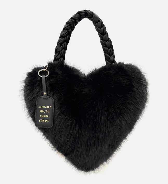 BORSA CUORE HEART NERO