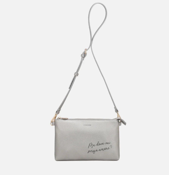 POCHETTE PIATTA AMORE SILVER