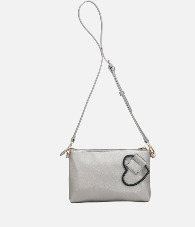 POCHETTE PIATTA AMORE SILVER