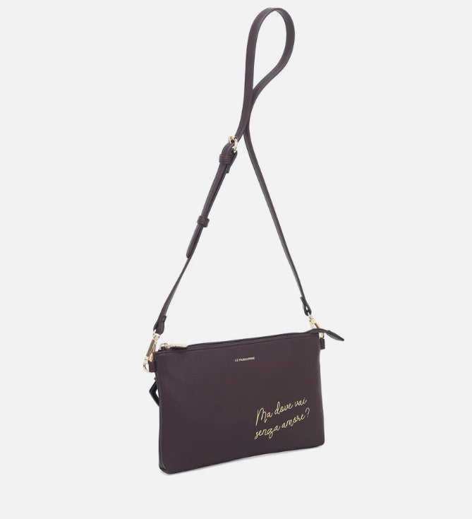 POCHETTE PIATTA AMORE MARRONE