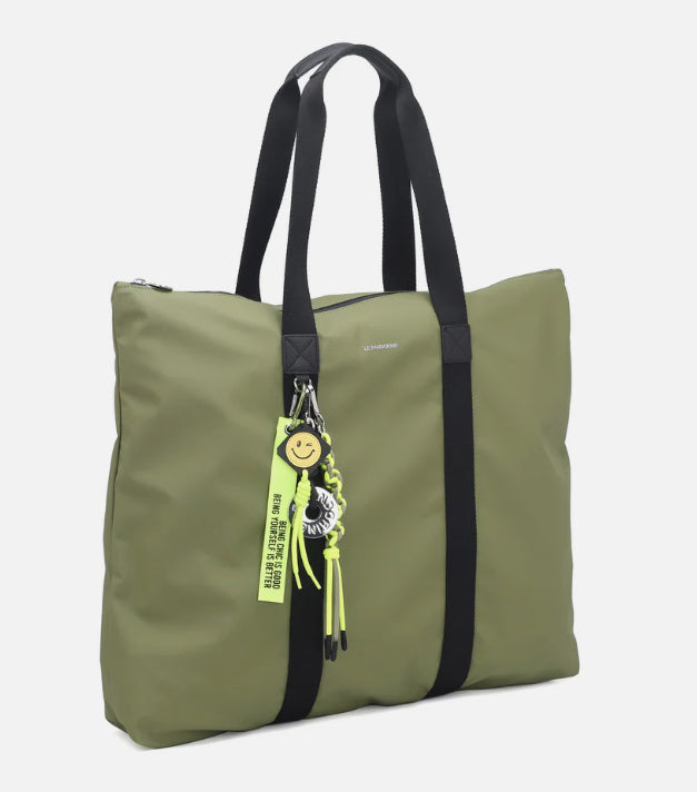 SHOPPING BAG GRANDE GINEVRA VERDE OLIVA