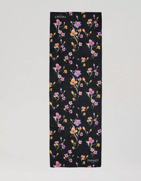 STOLA CON STAMPA A FIORI