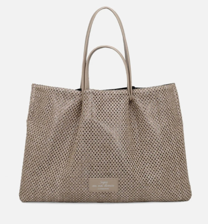 BORSA DOPPIO MANICO CLEO COLORE CORDA