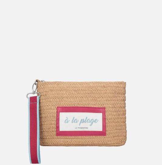 POCHETTE IN RAFIA "A LA PLAGE"