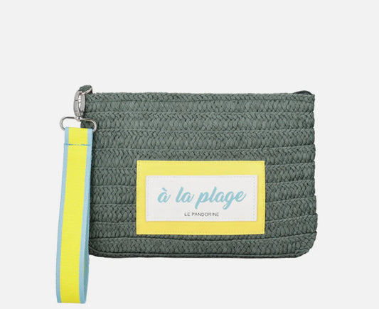 POCHETTE IN RAFIA "A LA PLAGE"
