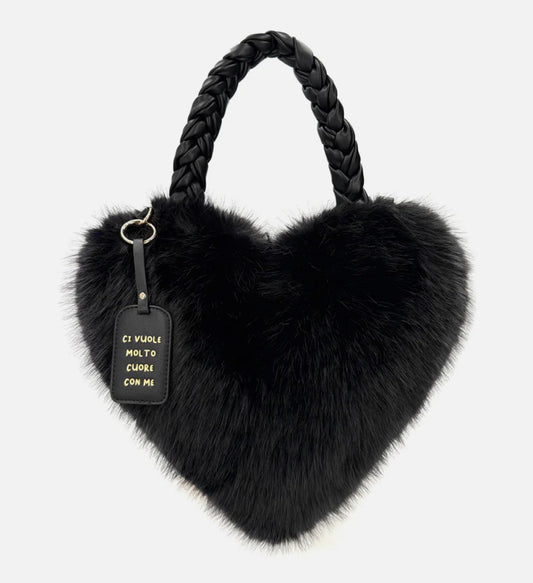 BORSA CUORE HEART NERO