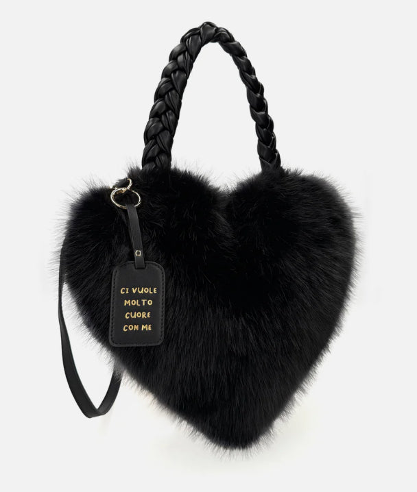 BORSA CUORE HEART NERO