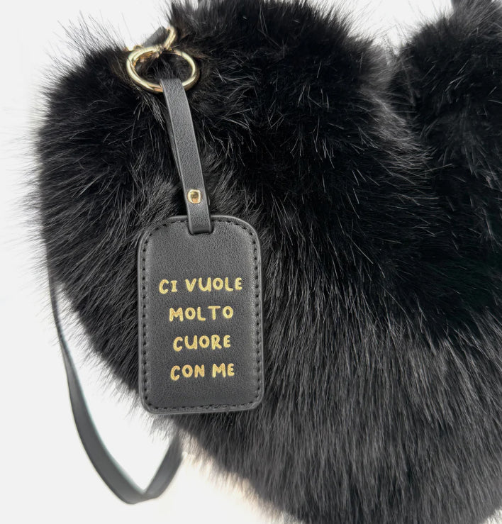 BORSA CUORE HEART NERO