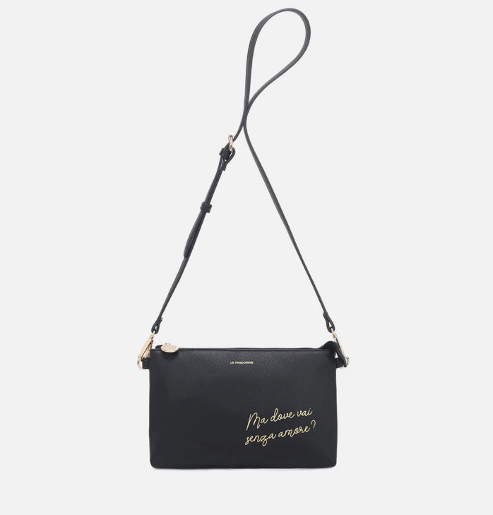 POCHETTE PIATTA AMORE NERO