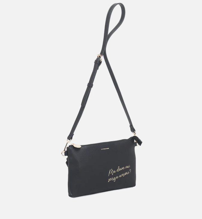 POCHETTE PIATTA AMORE NERO
