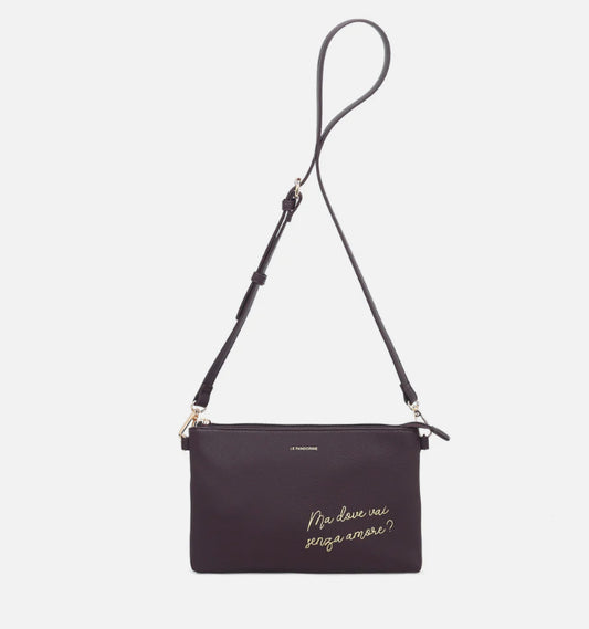 POCHETTE PIATTA AMORE MARRONE
