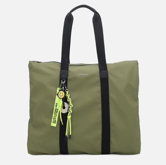 SHOPPING BAG GRANDE GINEVRA VERDE OLIVA