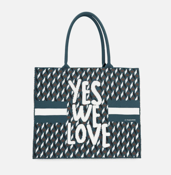 SHOPPING BAG MEDIA BELLA AZZURRA