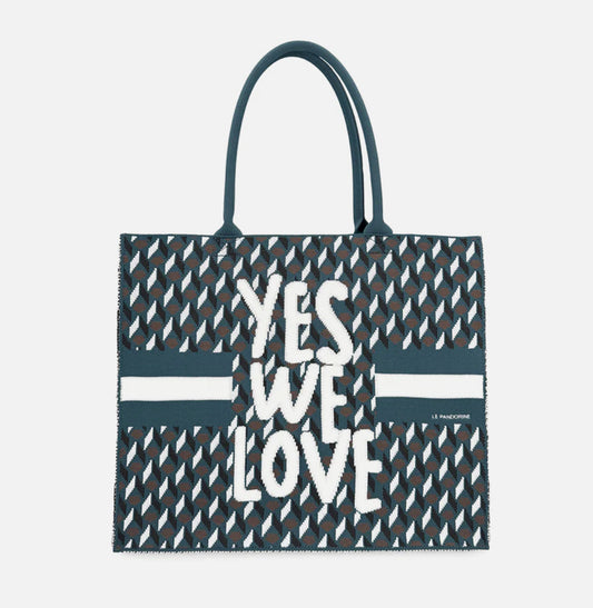 SHOPPING BAG MEDIA BELLA AZZURRA