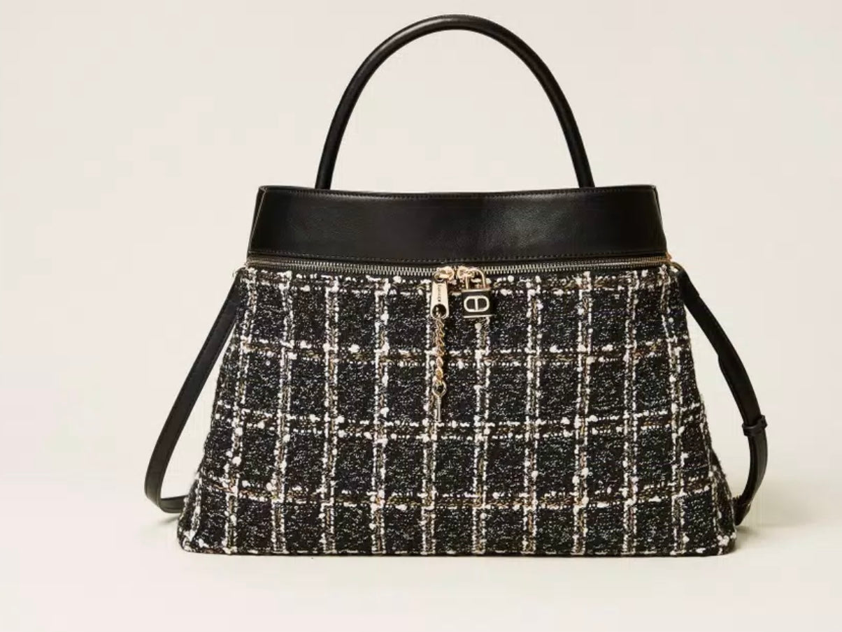 BORSA SHOPPER IN TWEED