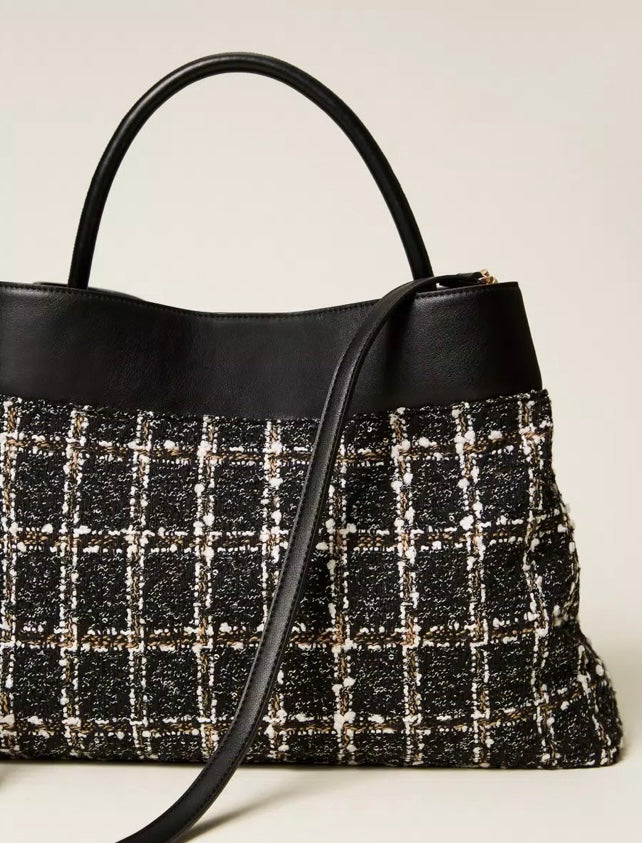 BORSA SHOPPER IN TWEED